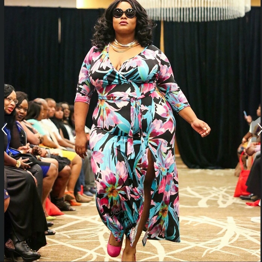 Multi color maxi dress